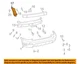 GM OEM 03-08 Vibe Rear Bumper Bumper Components-Splash Shield 88970444