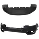 Pair Bumper Covers Facias Set of 2 Front Upper for Jeep Cherokee 2019-2022