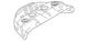 Genuine Mitsubishi Upper Shield 1555A577