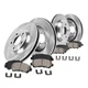 Front and Rear Brake Kit For Jeep Liberty 2003-07 - Disc Rotors with Ceramic