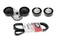 Drive Belt + Tensioner + 2x Idler Pulleys for JAGUAR E-PACE F-PACE XF 2.0L L4