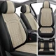 Car 5-Seat Covers PU Leather Front+Rear For Mitsubishi Endeavor 2004-2011 Beige