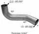 5" EXHAUST Y DIVIDER KENWORTH W900B/W900L/T600/T800 PASSENGER SIDE K18014764R 