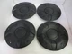 FORD TRANSIT 150 250 350 17-24 MATTE BLACK CENTER CAPS -  SET 4 - BK21-1130-CA