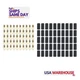 Quickcar 57-466-50, Set of 50 Natural Copper Ring Terminal #6 Fits 14-16 Ga W/He