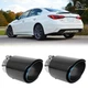 2.5" In 3.5" Outlet Real Carbon Fiber Muffler Exhaust Tips For Infiniti Q60 Q50
