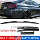 For Jaguar XF XE XEL XFL S-Type Rear Trunk Spoiler Tail Lip Carbon Fiber Look