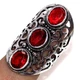 Exclusive Oval Garnet 925 Silver Plated Ring US 8 Best Seller Design Trendy GW