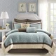 Cozy Comforter Set Casual Modern Design All Season, Matching Bed Skirt, Decor...