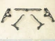 Mercedes SLC43 R172 2017 Rear Bumper Support Mount Bracket Set 5 PCS 17-20 ;:M