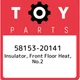 58153-20141 Toyota Insulator, front floor heat, no.2 5815320141, New Genuine OEM