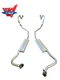1967-1970 BUICK RIVIERA DUAL EXHAUST SYSTEM, ALUMINIZED WITHOUT RESONATORS