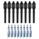 Bosch 8 Ignition Coil NGK 8 Iridium IX Spark Plug Kit For Ford GT Mustang V8