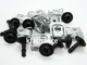 5X Motor Underbody Protection Screw 8K0805121 With 5X Clamp 8K0805922A For Audi