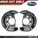 2x Front Side Brake Dust Shield w/ Mounting Hardware for Honda Clarity 2018-2021