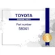 Genuine Toyota Front Floor Heat Insulator No.1 - Multiple Part No. [Set 58041]