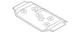 Genuine Mazda Floor Pan Heat Shield KB8E-56-451