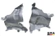 McLaren 720S Rear Left & Right Exhaust Heat Shield Set (2) 2018 - 2023 OEM