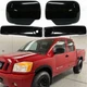 For 2004-2014 2015 Nissan Titan 2 Door Handle COVERS w/o PSK+Mirrors GLOSS BLACK