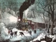 10874.Decor Poster.Room wall.Vintage Interior Art design.Train in snowstorm