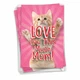 Pack of 3 Mother's Day Cards w/ 5x7" Env. (1 Design) - Kitty Love You This Much