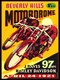 10927.Decor Poster.Room wall.Vintage Interior design.Beverly Hills motorcycles