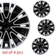 for Ford Transit 150 250 350 Cargo Wagon Van 16" Black Wheel Covers Rim Hub Caps