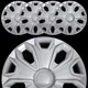 4 Ford Transit 150 250 350 Cargo Wagon Van 16" Wheel Covers Full Rim Hub Caps