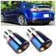 2x Exhaust Pipe Tip Rear Tail Throat Muffler Stainless For Dodge Viper SR