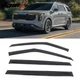 Fits 22-26 Kia Carnival Window Visors Vent Rain Sun Guards Deflectors Tape-On