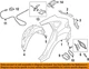SUBARU OEM 15-17 Crosstrek Quarter Panel Components-Splash Shield 59122FJ031
