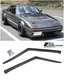 EOS Visors For 78-85 Mazda RX-7 JDM Tape-On Side Window Rain Guard Deflectors 