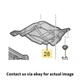 2012 Audi A4 Rear Floor Pan Heat Shield Used OEM 8K0804173J