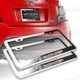 X2 JDM MAZDASPEED Chrome Stainless License Plate Frame For Mazda 3 6 RX7 RX8 NEW