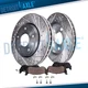 Front Drilled Disc Rotors Brake Pads w/ Hardware Kit fit for 2005 Jaguar S-Type