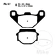 10010-standard brake pads SCOOTER compatible with Peugeot DJANGO 150 S 