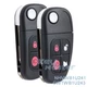 2 for Jaguar S Type Super V8 Vanden Plas X Type XJ XK Series Flip Remote Key Fob