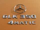 10 11 12 13 14 15 MERCEDES GLK350 4 MATIC REAR EMBLEM LOGO BADGE SIGN SET A45710