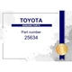 Genuine Toyota Exhaust Manifold Plate Gasket - Part No. 25634-50010 (2563450010)