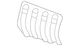 Genuine Volkswagen Heat Shield 5C6-825-715