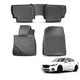 Carpet Floor Mats for Mazda 3 2014-2018 Black TPE Front Rear All Weather Cover