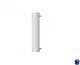 UNITED PACIFIC 48" TALL 180 DEGREE STAINLESS EXHAUST MUFFLER SHIELD - PLAIN 8"