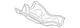 Genuine Subaru Exhaust Heat Shield 44651AD580