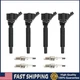 4pcs Ignition Coils & Iridium Spark Plug UF673 93618 for 2013-2016 Dodge Dart US