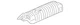 Genuine Honda Plate B Floor Heat Baffle 74602-SHJ-A00