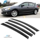 Fit 12-16 Subaru Impreza & 13-17 XV Crosstrek Window Visor Rain Sun Guard