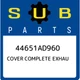 44651AD960 Subaru Cover complete exhau 44651AD960, New Genuine OEM Part