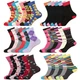 Womens Socks Cotton Rich Ladies Ankle Design Sports Socks 6 Pairs Adults UK 4-7