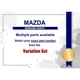 Genuine Mazda Rivet - Part No. TG17-56-398 (TG1756398)