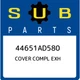 44651AD580 Subaru Cover compl exh 44651AD580, New Genuine OEM Part